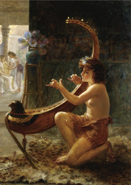 The harpist - 1890