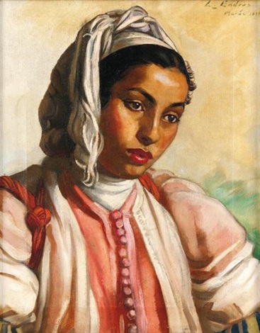 Portrait de Femme Au Foulard Blanc - 1933
