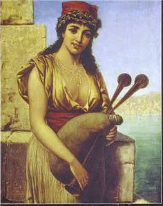 Greek Girl with Bagpipe
